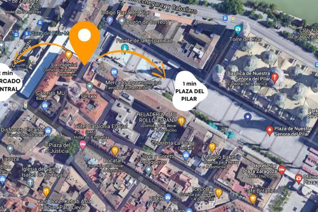 Apartamento Unico En Plaza Del Pilar Zaragoza Bagian luar foto